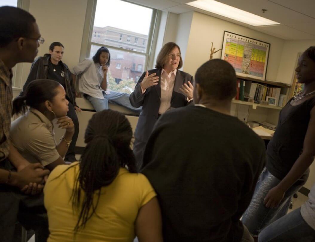 Dr. Karen Swartz teaching ADAP to a group of adolescents